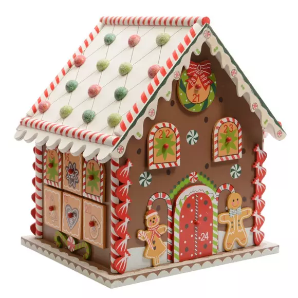 Adventskalender Traditioneel chalet  naturelkleur 3