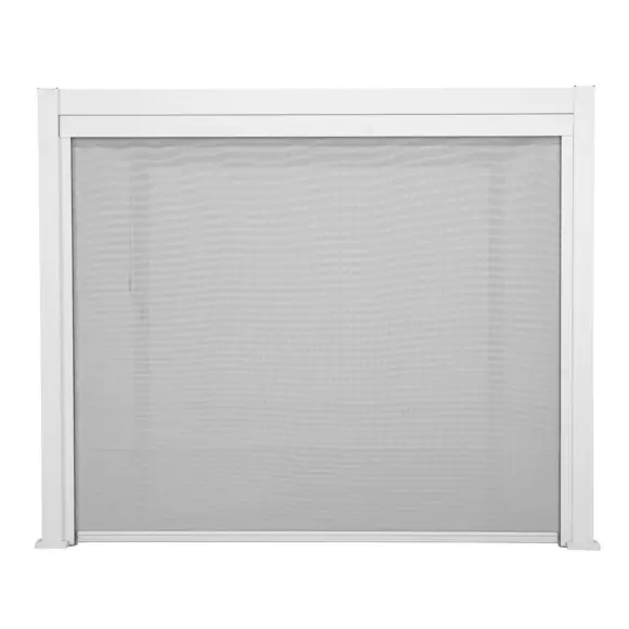 Store pour pergola Evora GM (6 x 3,6 m) - Blanc/Gris 2