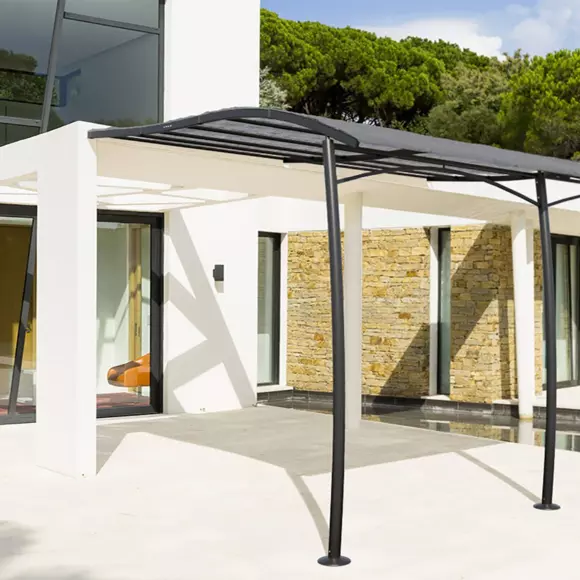 Lona para pérgola Maldivas (4 x 3 m) - Gris pizarra 2