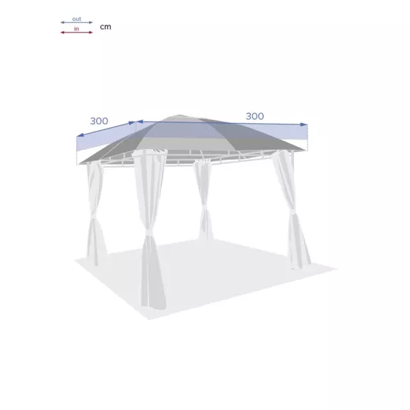 Tela para toldo Sawara (3 x 3 m) - Marfil 3
