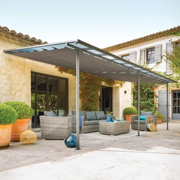 Pergola Bélize ( 3,5 x 6 m) - Graphite 2