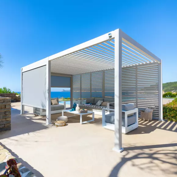 Pergola Evora GM (3,6 x 6 m) - Blanc 2