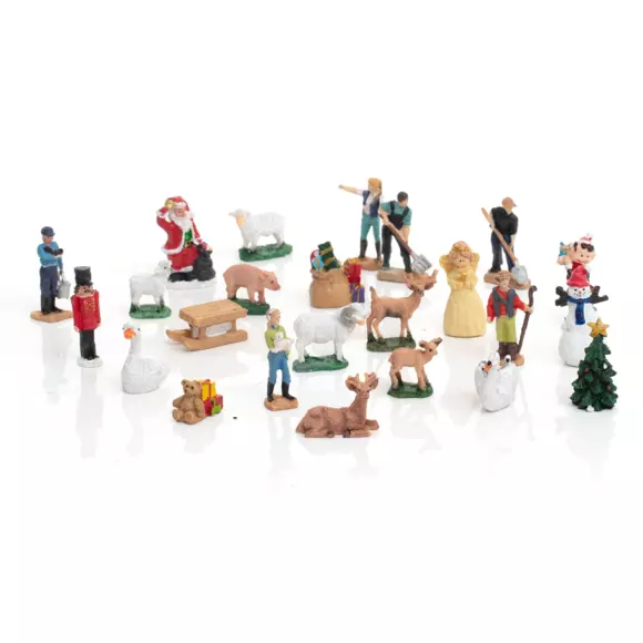 Calendario de Adviento  Personnages pour village de noel 2