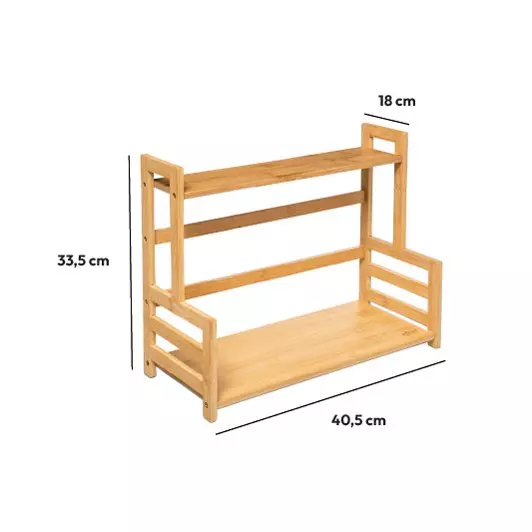 Estante 2 niveles Siao Beige 3