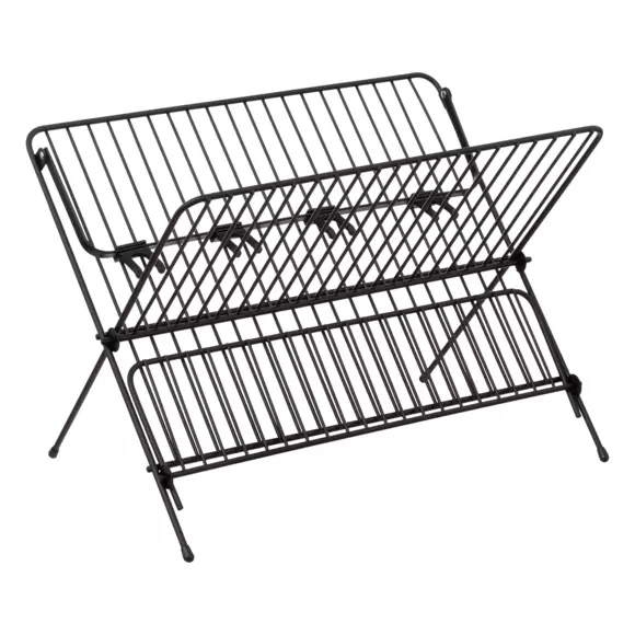 Egouttoir pliant 2 niveaux Noir