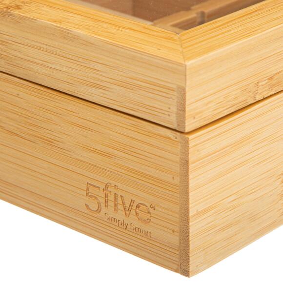 Caja con 12 compartimentos desmontables Bambú 3