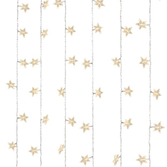 Cortina de luces Estrella fugaz H1 m Blanco cálido 64 LED 7