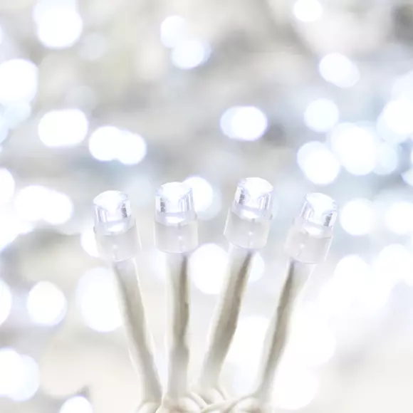Cortina de luces Alto 1,50 m Blanco frío 384 LED 2