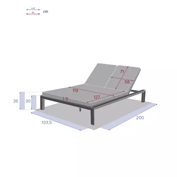 Transat double Evasion - Gris graphite/Gris anthracite 7