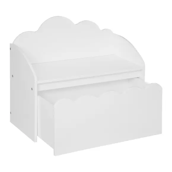 Banco y juguetero Nube Blanco 2
