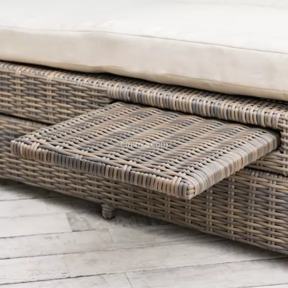 2 persoons ligbed / tuinbank Calvi - Sepia/Beige 2