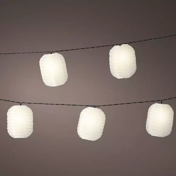 Lichtsnoer met 10 LED Solar Ellipse 4,5 m - Warm wit 2