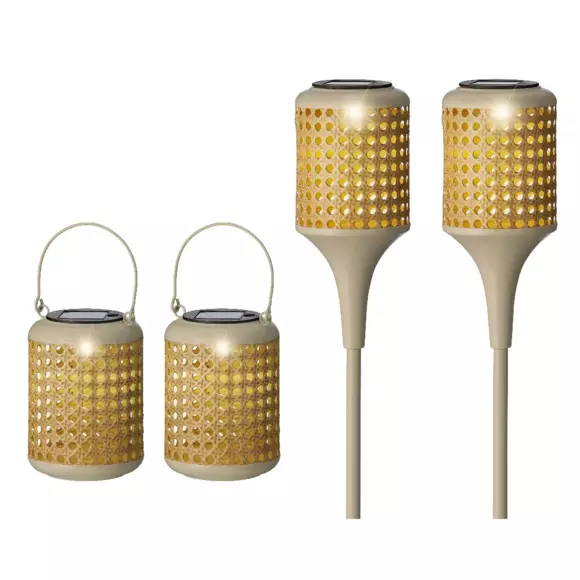 Lot de 4 lumières solaires Soly - Beige 3