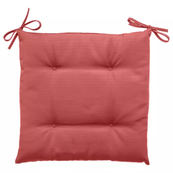 Galette de chaise matelassée (40 cm) Korai Rose Marsala 2