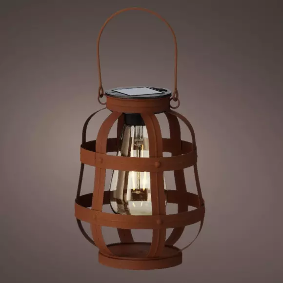 Lanterne solaire à LED  Julia - Rouille 2