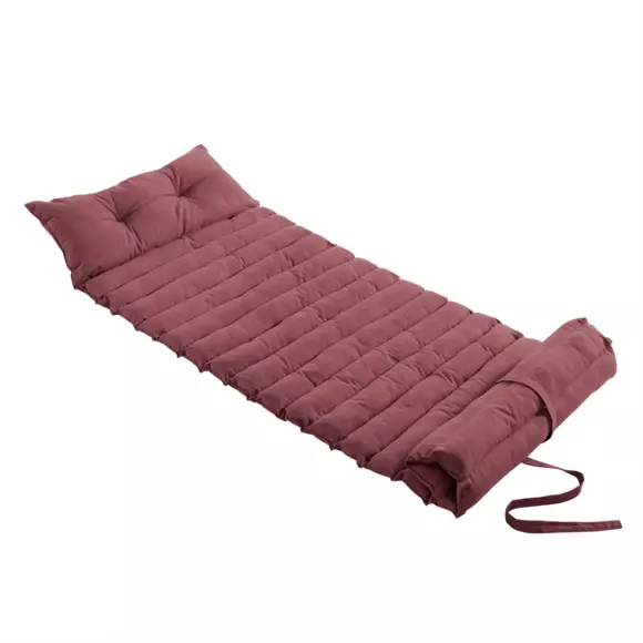 Matelas de plage enroulable (L180 cm) Pixel Rose Marsala 2