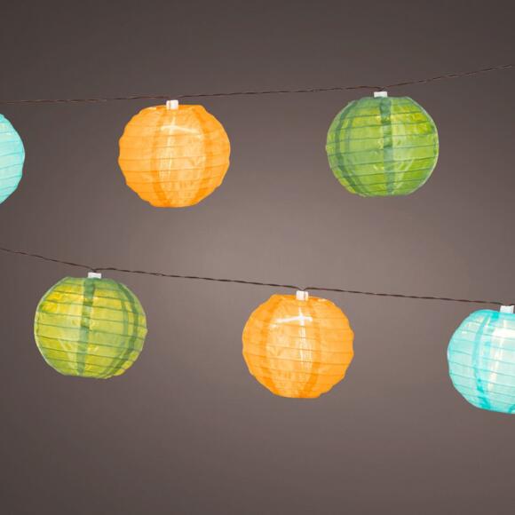 LED Solar Lichterkette Lanternes - Mehrfarbig 2