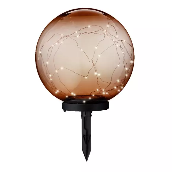 Lámpara de jardín solar Crystal 50 LED Naranja 3