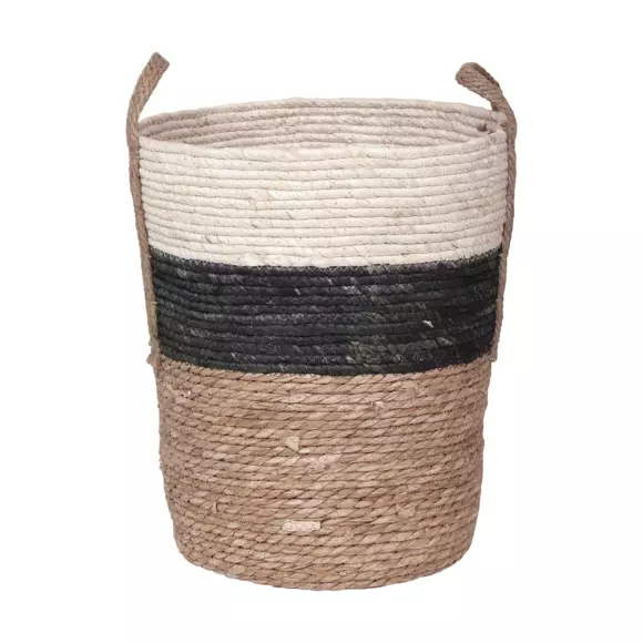 Lot de 3 paniers Corde Noir 2