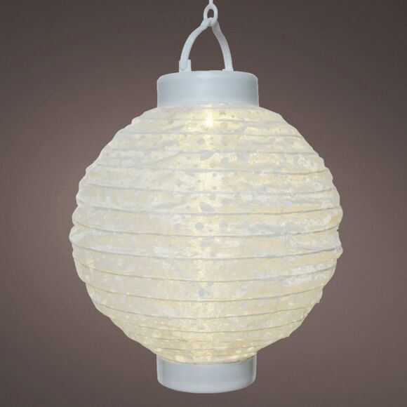 Lanterna cinese LED Boule - Blanc chaud
