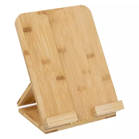 Halter für Tablet Holz Beige