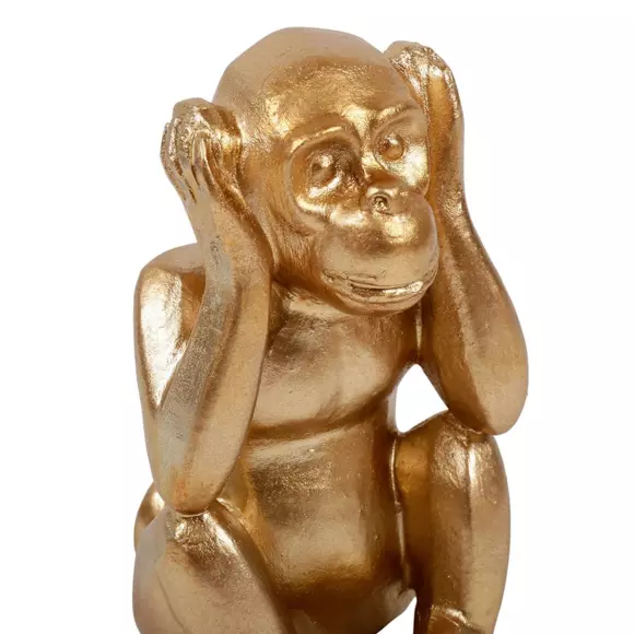 Juego de 3 monos sabios de oro 3