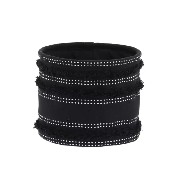 Juego de 3 cestas Franges Negro 3