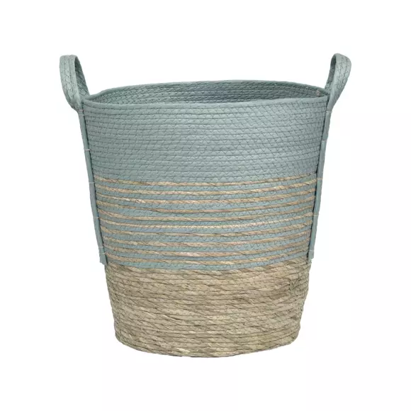 Set van 3 wasmanden (H47 cm) Seo Blauw groen