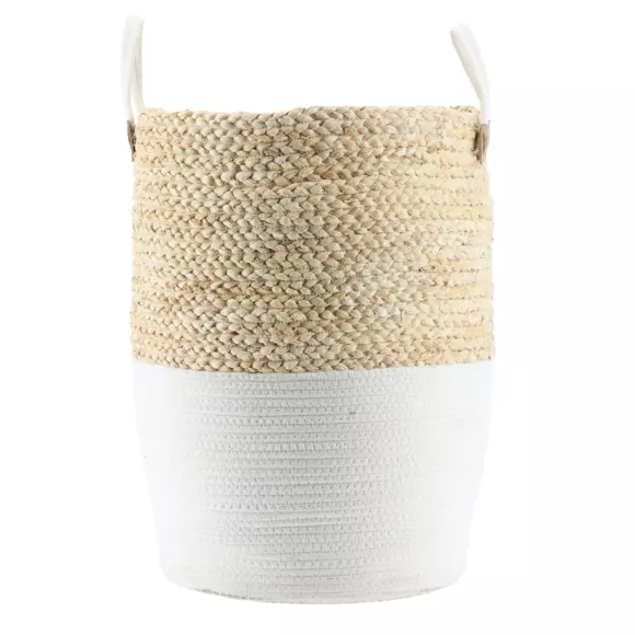 Juego de 3 cestas para ropa Cocon Blanco 2