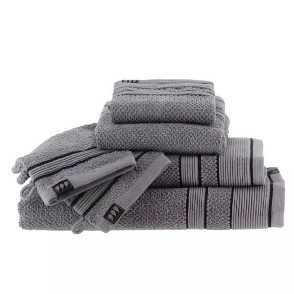 Asciugamano (70 x 130 cm) Black Line Grigio / nero 2