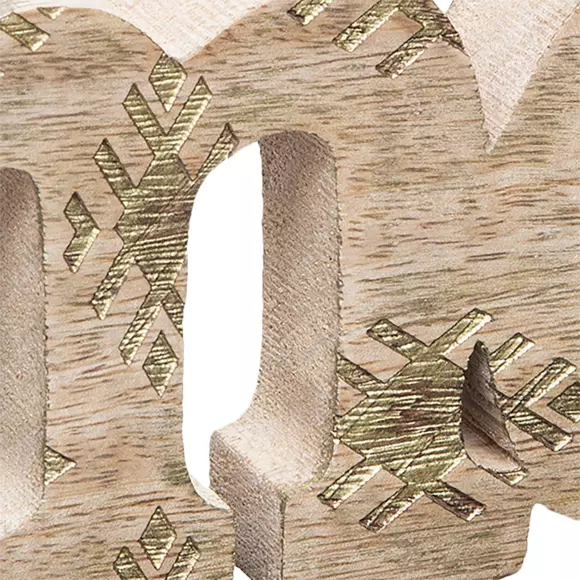 Decoratie woord Amour mangohout Naturel 2
