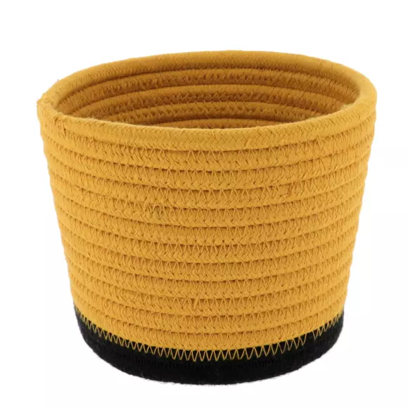 Juego de 3 cestas Black Line Ocre/Negro 3