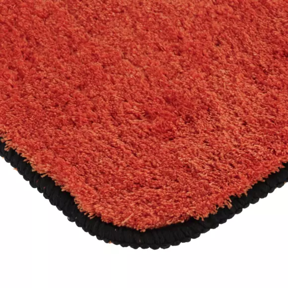 Tapis de bain antidérapant (75 cm) Black Line Terracotta / noir 2