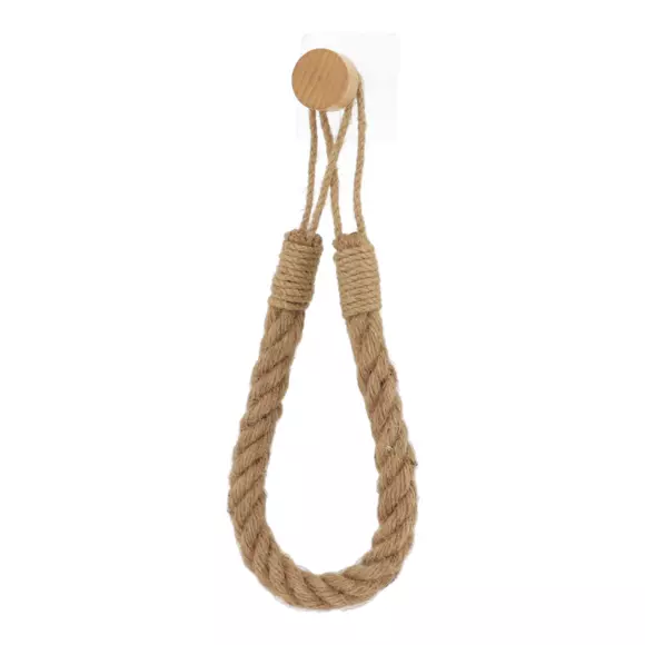 Toilettenpapierhalter zum Kleben Kunstleder Easy Chic Naturfarben 2