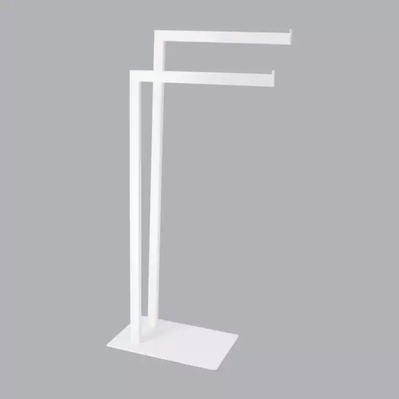 Porta asciugamani Metallo Bianco 2