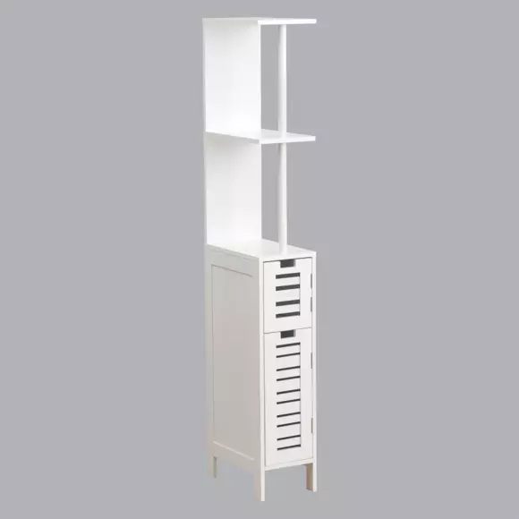 Petit meuble colonne Miami Blanc 2
