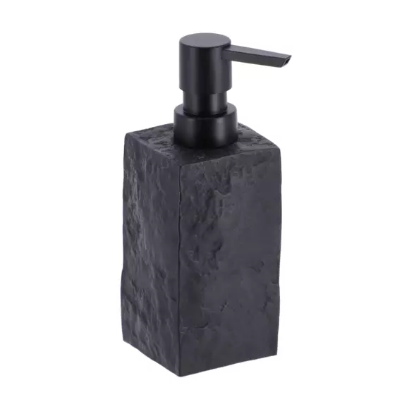 Set di accessori per il bagno effetto pietra Nero 2