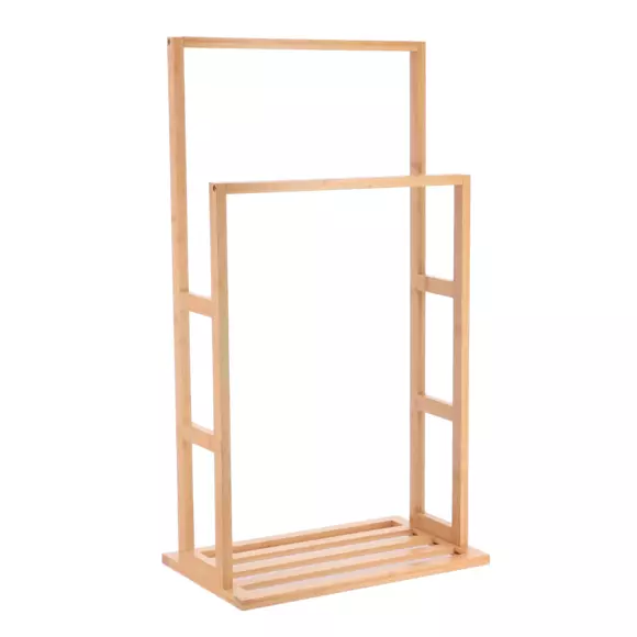 Porte serviette 2 barres Pin Anako Naturel 2