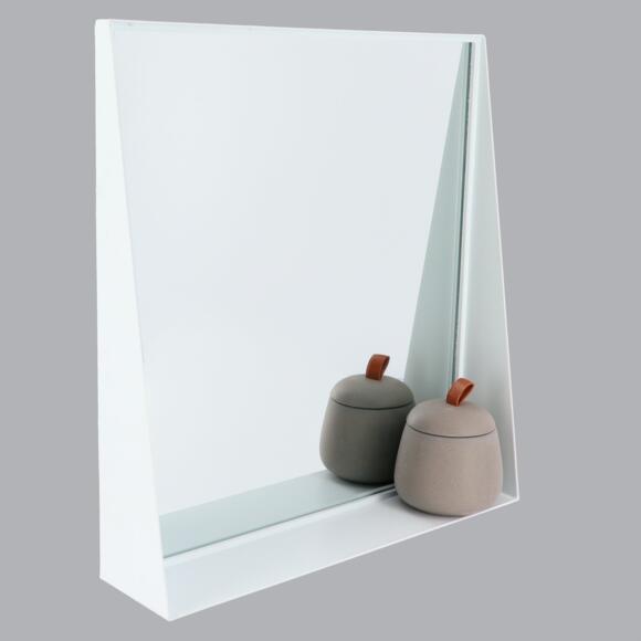 Spiegel mit Ablagefläche Weiß