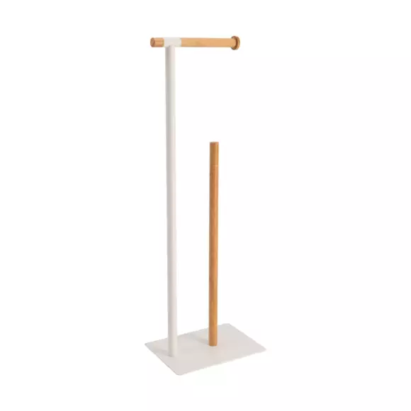 Toilettenpapierhalter stehend Bambou Weiß 2