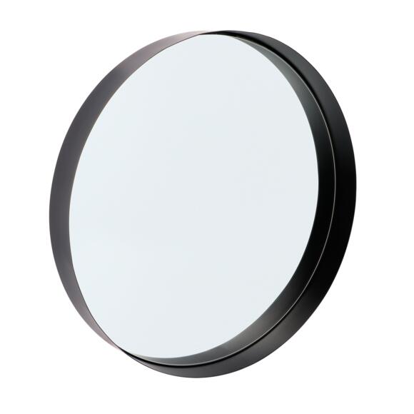 Miroir rond à bordure (D40 cm) Noir 2