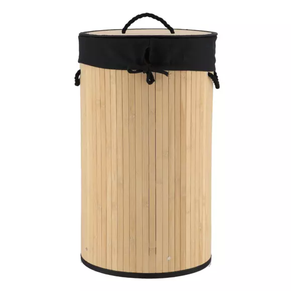 Panier à linge rond Anako Noir 2