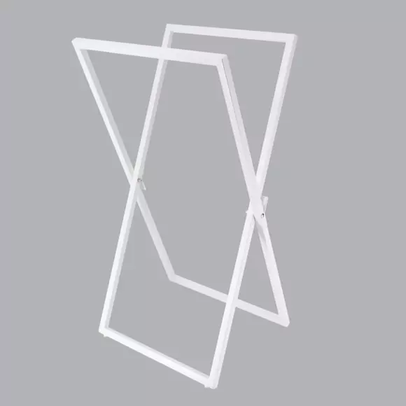 Porte serviette pliable Métal Blanc 2