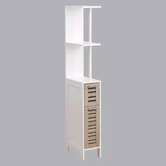 Mueble pequeño columna Stockholm Blanco/Madera 2