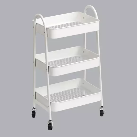 Carrito de baño Metal Blanco 2