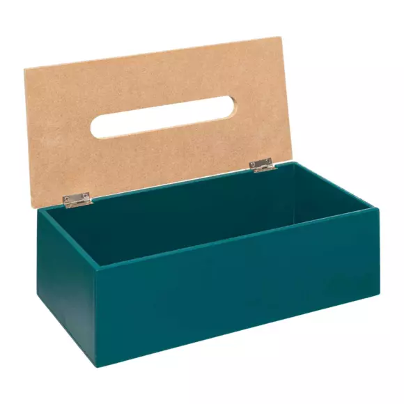 Papiertuchbox Modern Petrolblau 3