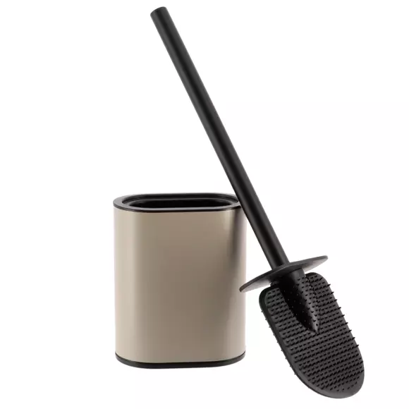 Scopino WC testa piatta Black Line Ficelle/Nero 3