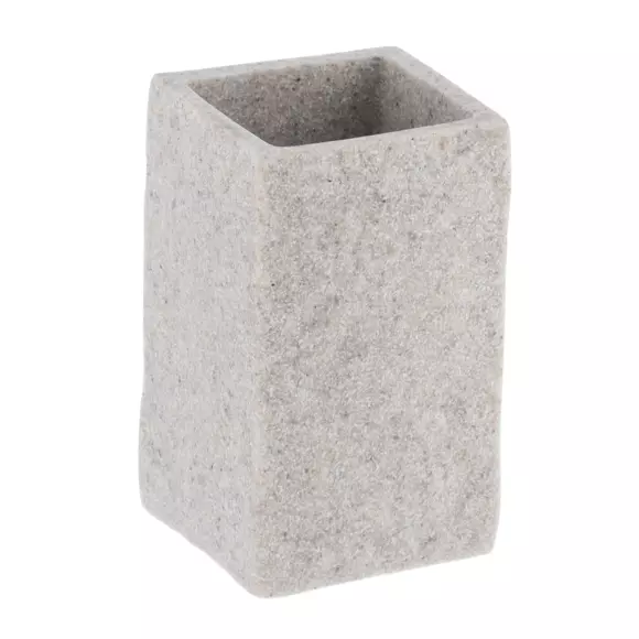 Juego de accesorios de baño Efecto piedra Gris 3
