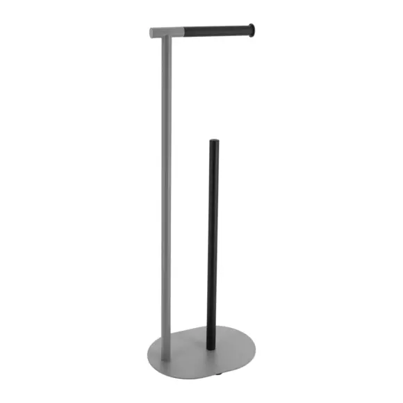 Dérouleur papier toilette avec réserve Black Line Gris/Noir 2