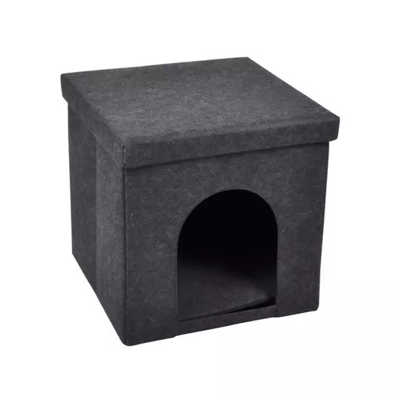 Niche Pouf déco d'intérieur L38 cm Anthracite 2
